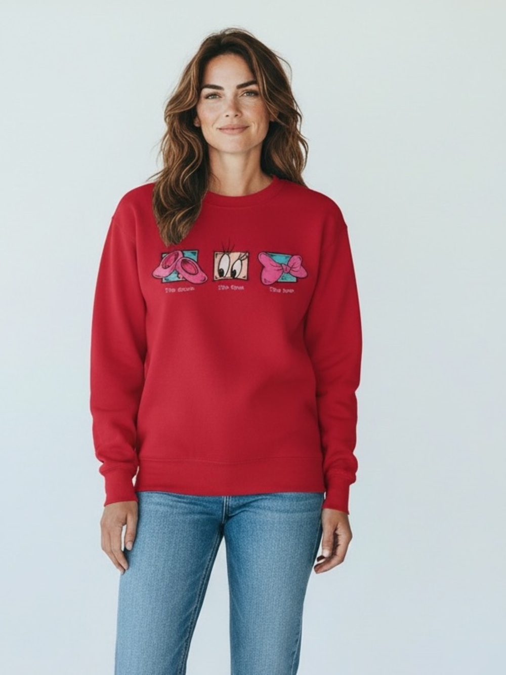 VINTAGE 90’s Walt Disney World Minnie Mouse Crewneck Sweatshirt Women’s Size M